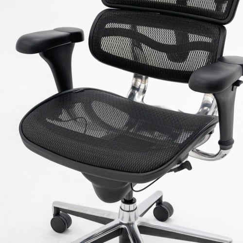 كرسي مكتب صحي شبكي أسود OS01