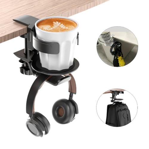 حامل اكواب مكتبي قابل للتوسيع ومزود بعلاقة