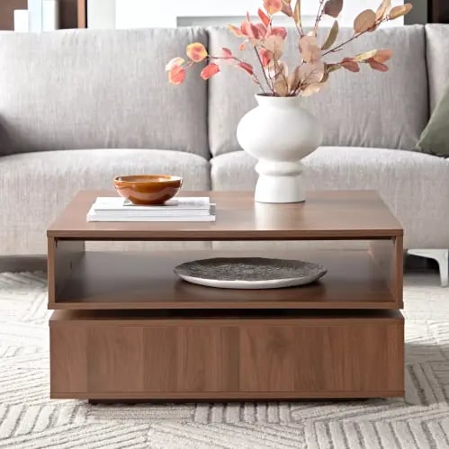 طاولة قهوة بسطح قابل للدوران