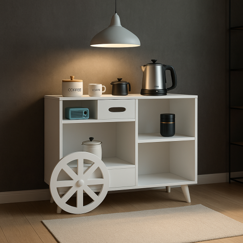 ركن كافي مربع شكل عجلة