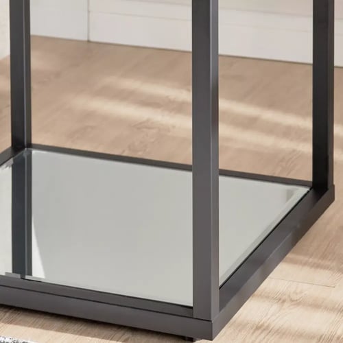 طاولة جانبية قزاز شفاف