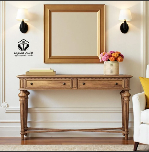 طاولة كونسول خشبية - توازن مثالي بين العملية والان...