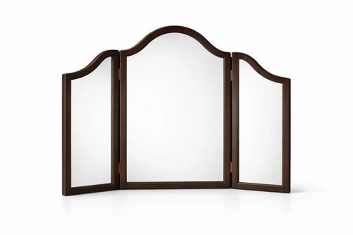 مراية تسريحة الهبة الخشبية