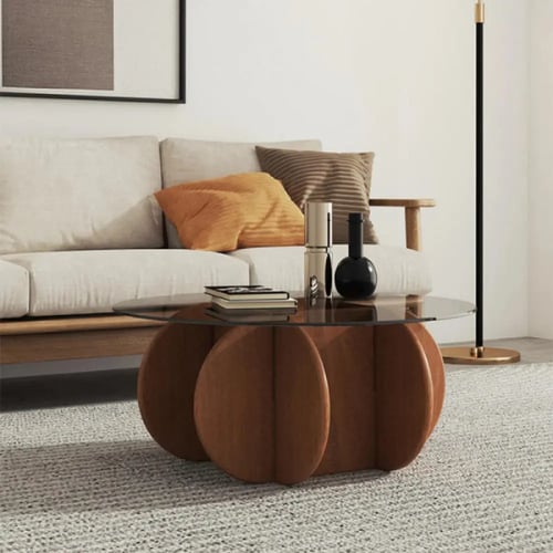 طاولة قهوة خشبية