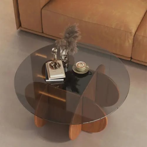 طاولة قهوة خشبية