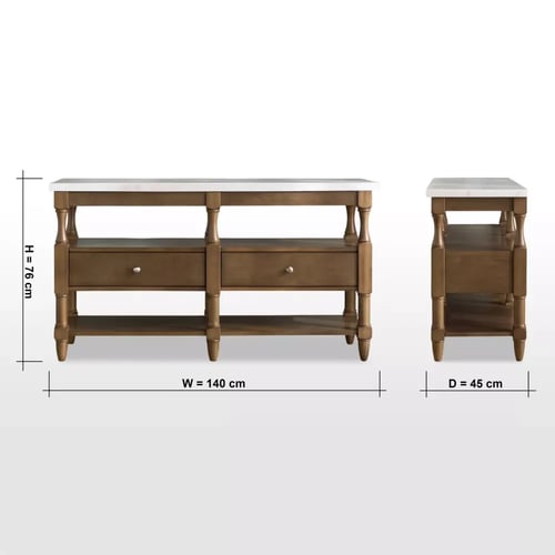 طاولة كونسول بمرآة - ألكسندرا