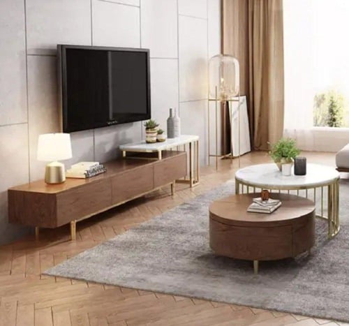 طاولة وسط مع طاولة تلفزيون