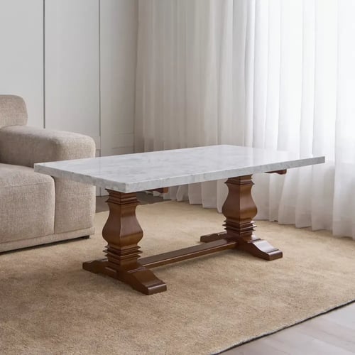 طاولة قهوة بسطح رخامي - فيكتور