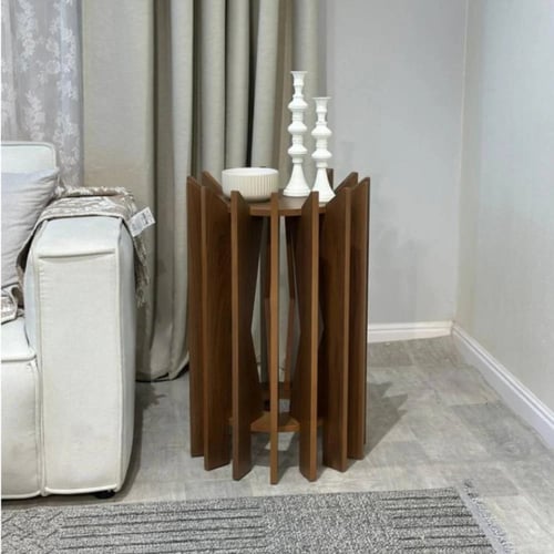 طاولة جانبية قشرة جوز الهند