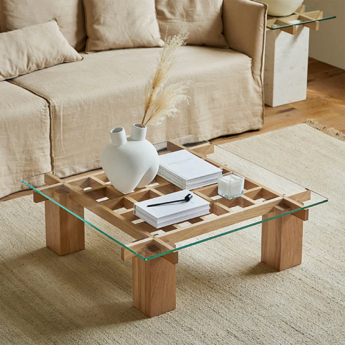 طاولة قهوة مربعة بتصميم مودرن