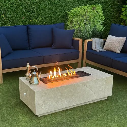 منقل طاولة بديل الرخام لون رخامي