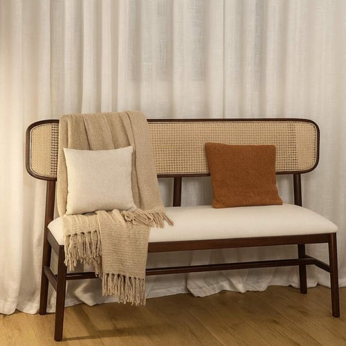 كرسي خشب زان مع رتان