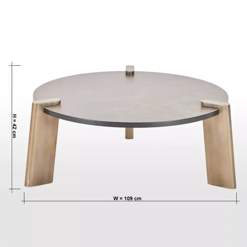 طاولة قهوة بسطح سيراميك