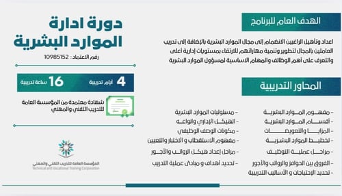 دورة ادارة موارد البشرية
