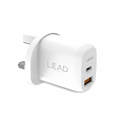 لييد LWCP03 شاحن جداري منفذين يدعم تقنية شحن PD و...