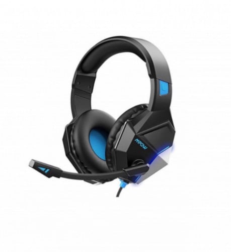 سماعة رأس العاب امباو سلكي - اسود ازرق MPOW