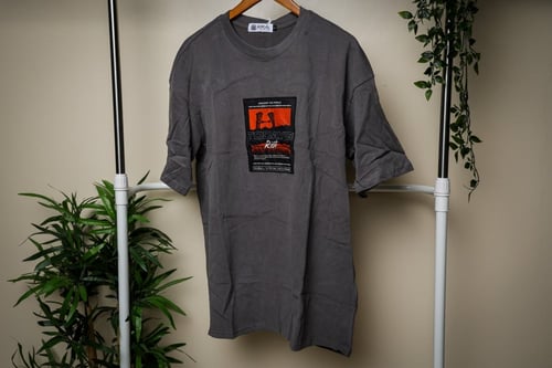 تيشيرت اوفر سايز TODAYS رمادي