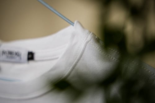 تيشيرت اوفر سايز يطبعة ابيض