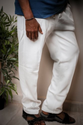 بنطلون اوفر سايز | BIMBA YLOLA ابيض