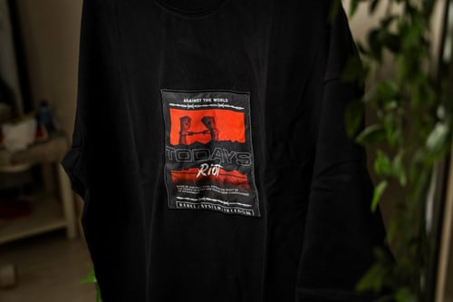 تيشيرت اوفر سايز TODAYS اسود