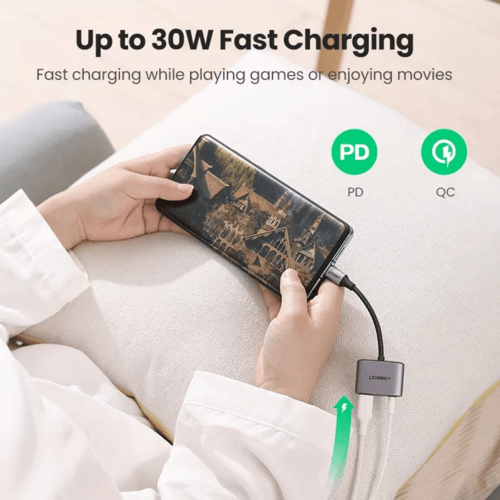 يوجرين - محول USB-C إلى منفذ AUX