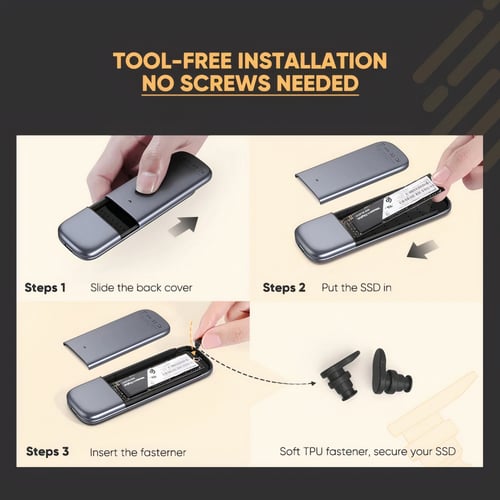 يوجرين - حافظة ذاكرة M.2 SSD متنقلة