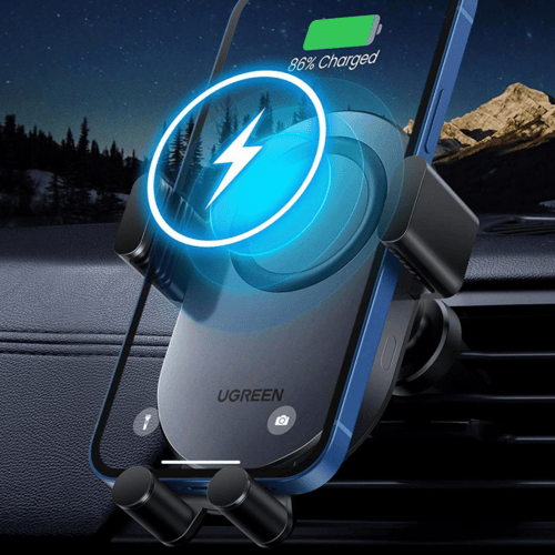 يوجرين - حامل وشاحن لاسلكي للهواتف