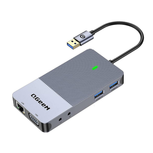 كيو جيم - محول USB-A بمنافذ متعددة