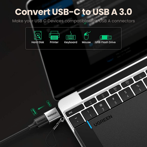 يوجرين - محول من USB-C إلى USB-A