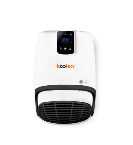 دفاية حمام جدارية مع ستاند 1000/2000 وات أبيض