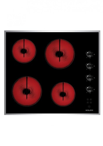 سطح جليم 60 سم 4 عيون سيراميك تحكم جانبي ايطالي