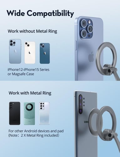 راف باور استاند جوال ماج سيف للسيارة - اسود