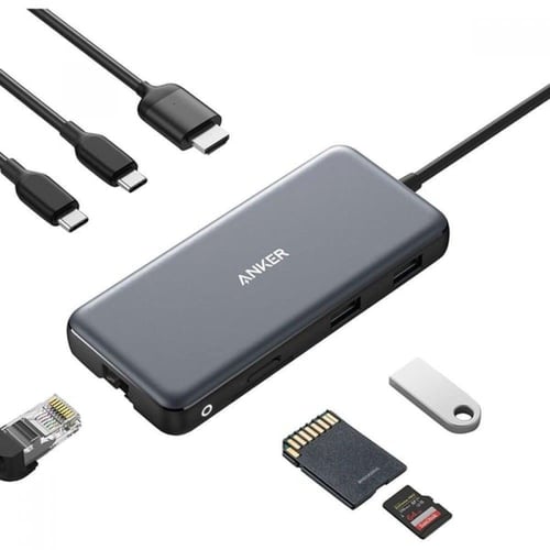 انكر ‎وصلة متعددة المنافذ ‎ 8في 1 منفذين USB-A ومن...
