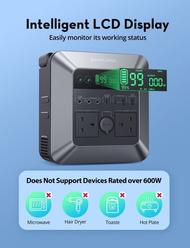 راف باور بطارية متنقلة 192500 الف ملي امبير بقوة 7...