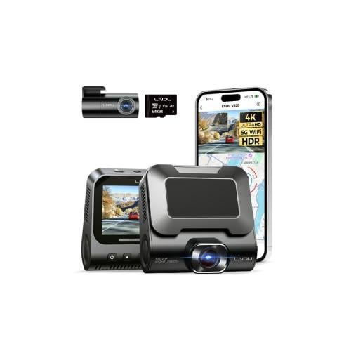LINGDU داش كام V820 كاميرا سيارة أمامية بدقة 4K وخ...