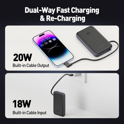 جودا بطارية متنقلة 20000 ملي امبير بقوة 20 واط مع...