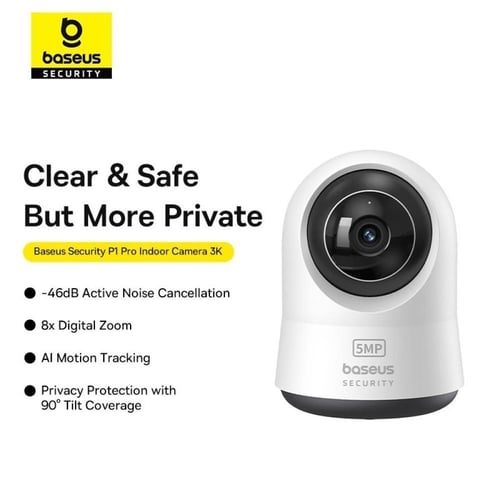 بيسوس كاميرا مراقبة P1 Pro بدقة 3K دوران 360 درجة...