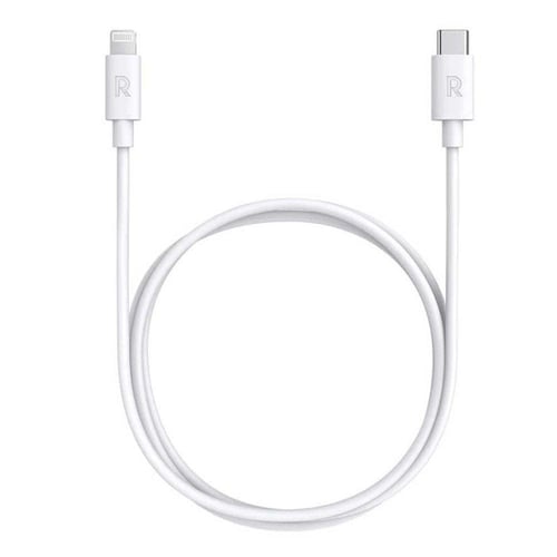 راف باور كيبل ايفون تايب سي لايتينق طول 1 متر أبيض