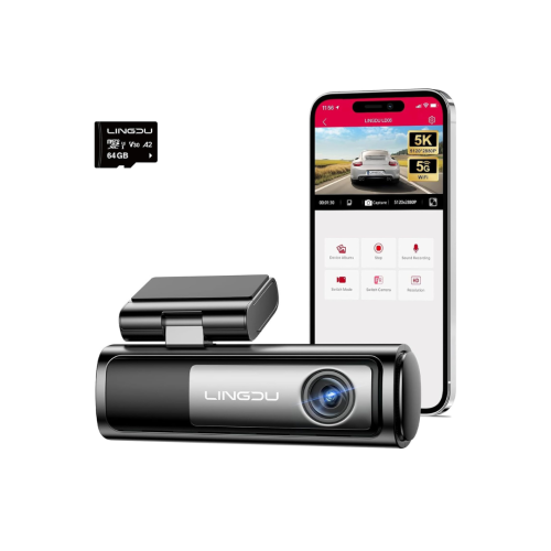LINGDU داش كام 5K LD06 كاميرا امامية وخلفية
