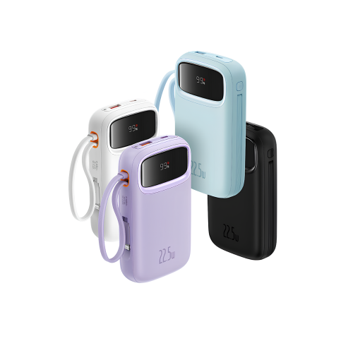 بيسوس بطارية بسعة 20 الف امبير مع كيابل مدمجة