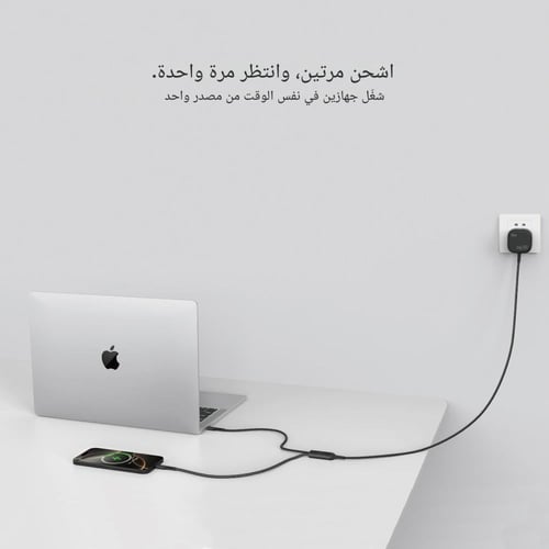 جودا سلك شحن بقوة 100 واط تايب سي الى تايب سي 1.2...