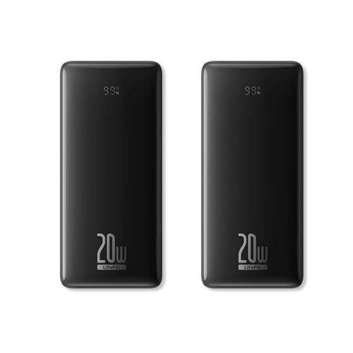 بيسوس بطاريتين متنقلة LifePO4 بقوة 18400 + 27600 ا...