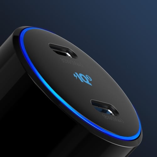 انكر شاحن سيارة بقوة 48 واط بمنفذين تايب سي - أسود