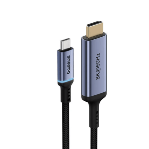 بيسوس وصلة Type-C To HDMI بطول 1.5م اسود