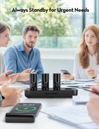 راف باور منصة 4 بطاريات بسعة 5000 ملي امبير بقوة 2...