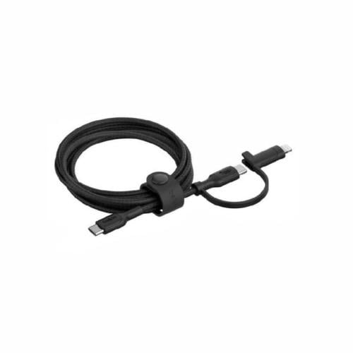 بيلكن كيبل قماشي بطول 1.5 متر اثنين في واحد لايتني...