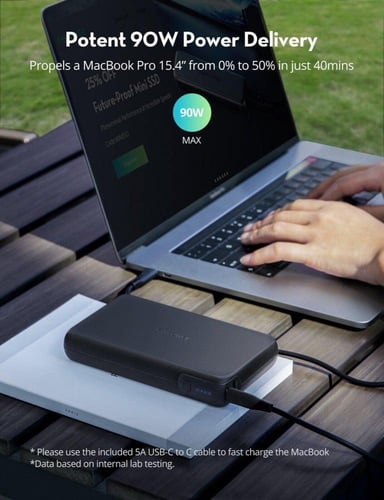 راف باور بطارية متنقلة بقوة 30000 ملي امبير بقوة 1...