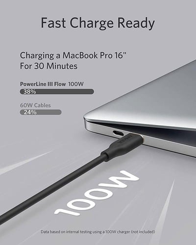 انكر سلك باور لاين فلو تايب سي الى تايب سي 1.8 م -...