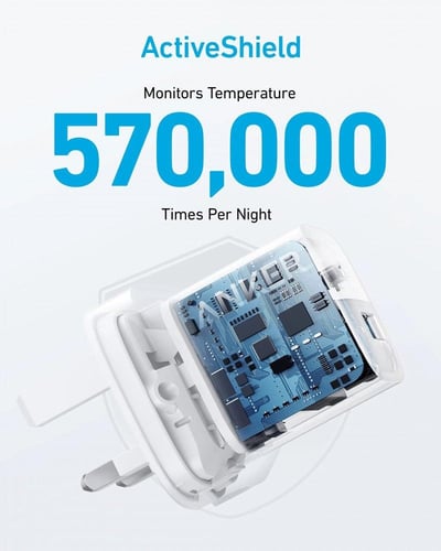 شاحن جداري انكر 323 بقوة 33 واط بمنفذ تايب سي ومنف...