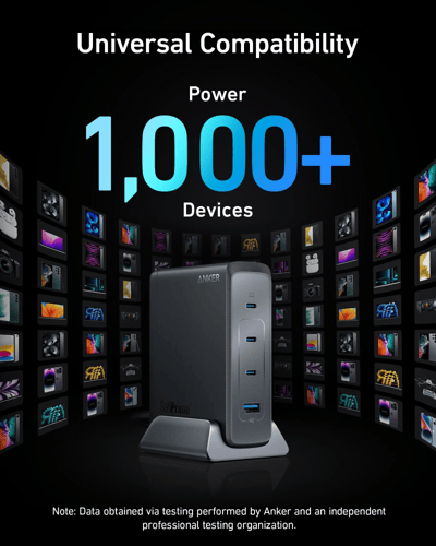 انكر منصة شحن 749 بريميوم بقوة 240 واط بثلاث منافذ...